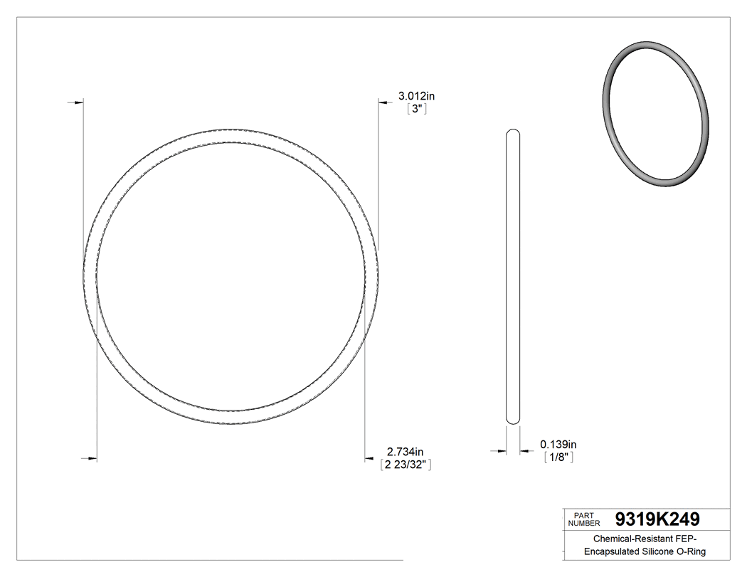 Technical drawing - 9319K249